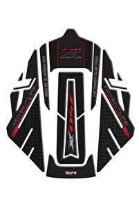 Redline Grafik Honda NC 750X 2021-2023 Siyah Karbon Kırmızı Tank