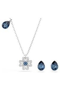 Swarovski クリスタル列車セット Swarovski 5734546 Ss Te Symbolıca:Set Clover Blu/Rhs - Fiyatı