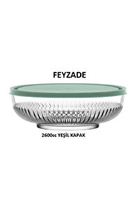 LAV FEYZADE Tokyo Saklama Kabı 1 adet 2600cc YEŞİL KAPAKLI (TOK