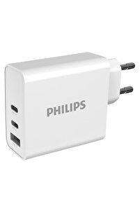 Philips DLP2683 65W 1x USB-A ve 2x PD USB-C GaN Hızlı Şarj