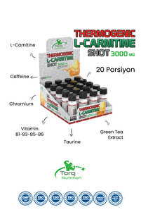 thermogenic l-carnitine 4000 ne işe yarar Torq Nutrition Thermogenic L-carnitine Shot 20'li 3000 Mg. Portakal
