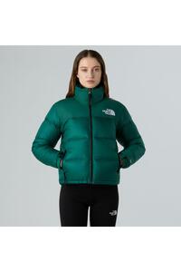 The North Face フード付き レディース スキーウェア 緑/青 The North Face W 1996 RETRO NUPTSE JACKET Kadın Ceket NF0A3XEO1KI1