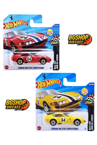 HOT WHEELS Ferrari 365 GTB4 Competizione(yellow-red)(2li Set