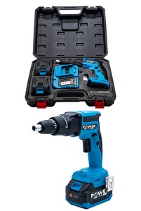 POWER BLACK ŞARJLI ALÇIPAN VİDALAMA MAVİ 58 vf 12 ah 2 bataraya 1