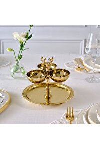 Karaca Home Loren Çerezlikli İkramlık Gold 8x21 cm - Fiyatı, Yorumları