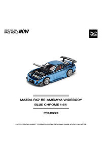 HOT WHEELS Pop Race 1/64 Mazda Re-Amemiya Widebody Mavi Krom