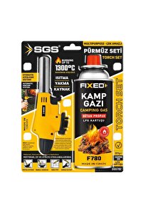 Sgs Kamp Pürmüz Seti Isıtma-Yakma-Kaynak Başlık - 227 gr Gaz