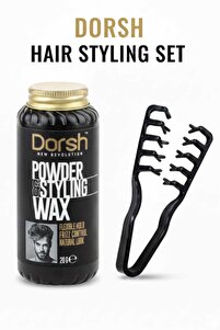Dorsh Saç Şekillendirici Pudra Toz Wax 20G Mucizevi Tarak - SET