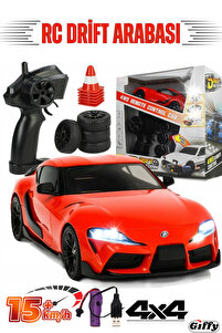 giffy Oyuncak 1:24 Ölçek 4x4 Uzaktan Kumandalı Işıklı Drift