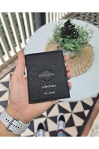 Visso leather Harley-Davidson MOTOSİKLET Hakiki Deri Ruhsat Kılıfı