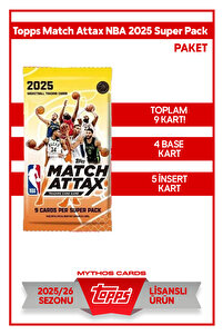 Mythos Cards TOPPS MATCH ATTAX NBA 2025 SUPER PACK - PAKET