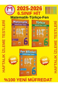 Mozaik Yayınları 6.Sınıf %100 Yeni Müfredat Hit Matematik-Türkçe