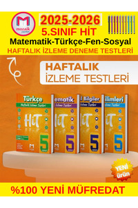 Mozaik Yayınları 5.Sınıf %100 Yeni Müfredat Hit Mat-Türkçe-Fen