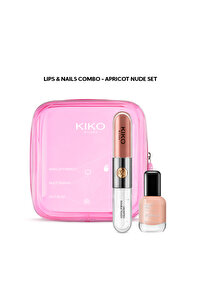 KIKO Makyaj Setleri - LIPS & NAILS COMBO- APRICOT NUDE SET