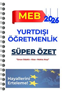 Pratik Kaynak Yayınları MEB 2026 Yurtdışı Öğretmenlik Sınavı