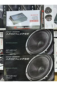 APOCALYPSE ap-m81ac 20cm iki takım midrange 600wat 300rms z-300.4