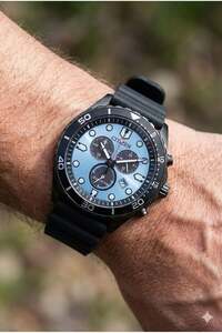 Citizen Erkek Kronograf Kol Saati | 42mm, Silikon Kordonlu, Eco