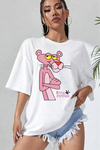 NEWSHİNE PİNK PANTHER BASKILI UNİSEX T-SHİRT - Fiyatı, Yorumları