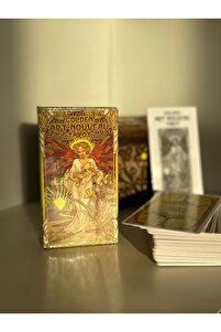 Neyam Golden Art Nouveau Tarot Destesi /Tarot Kartları - 12cm 7cm