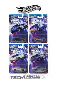 HOT WHEELS Fast & Furious Tokyo Drift Silver Series 4'lü Diecast