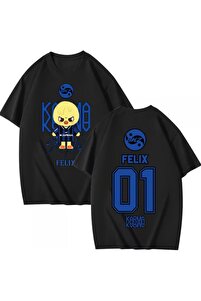 Touz Moda Stray Kids Karma Baskılı Unisex Oversize T-Shirt