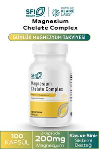 Klaire labs SFI- Magnesium Chelate Complex 100 Kapsül - Magnezyum
