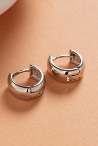صورة المنتج ذات الصلة Elika Silver أقراط مرصعة