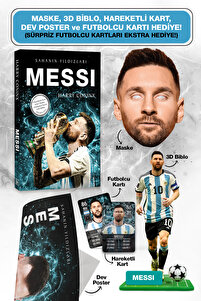 Parodi Yayınları Messi Futbolcu Kitabı - Maske, 3D Biblo, Dev