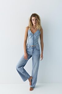 Pull & Bear Kalpli taşlı straight fit jean - Fiyatı, Yorumları