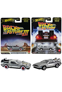 HOT WHEELS Back To The Future Time Machine 1955 - 2 Araç Set (1/64
