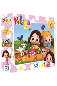 CA Games Niloya - Çiftlikte Lisanslı 60 Parça 34x24cm Çocuk Puzzle