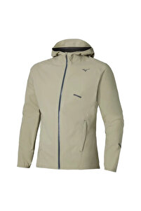 Mizuno Waterproof 20K Hooded Jacket Erkek Yağmurluk Kahverengi