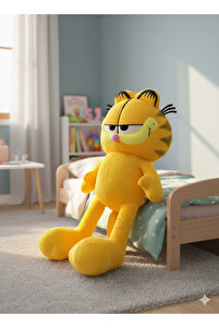 OEM Garfield Peluş Oyuncak 75 cm Büyük Boy Lisanslı Görünümlü