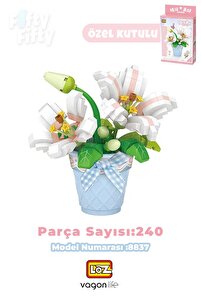 Vagonlife LOZ Micro Block Serisi Çiçek Buketi Saksılı Zambak