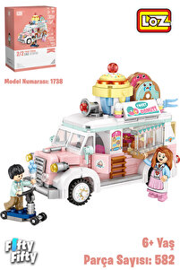 Vagonlife LOZ Mini Block Serisi Food Truck/Yemek Kamyonu -LZ1738