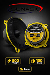 Sunask Sn-50 400 Watt 60 Rms 13 Cm Midrange Hoparlör 2 Adet Amfi