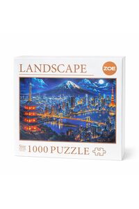 Zoe 1000 Parça Puzzle – Fuji Işıkları (Tokyo Gece Manzarası) 68x48