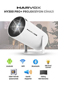 HARVOX HY300 Pro+ Projeksiyon Cihazı Taşınabilir Android Sistemli