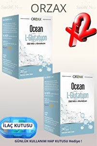 Ocean L-Glutathione (Reduced Form) 250Mg 30 Tablets 2 Pcs + Pill Box Gift-  Trendyol
