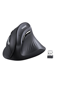 Ugreen 4000 DPI 6 Tuşlu Ergonomik Kablosuz Dikey Mouse, Siyah