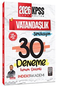 İndeks Akademi 2026 KPSS Vatandaşlık Simülasyon 30 Deneme Çözümlü