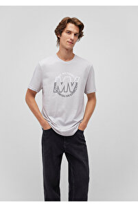 Mavi Logo Baskılı Gri Tişört Regular Fit / Normal Kesim 0610309