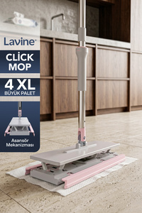 Lavine Click Mop Asansörlü Mekanizma 32cm ”4XL Kullan At Bezler