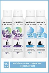 Watsons Invisible Flower 150 Ml X2 Ve Fresh Men 150 Ml X2