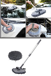 Flora F276 Mikrofiber Araç Temizleme Mop Seti - 104 cm Oto