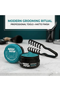 NISHMAN M4 SAÇ ŞEKİLLENDİRİCİ MAT WAX 100 ML /+ ŞEKİLLENDİRİCİ