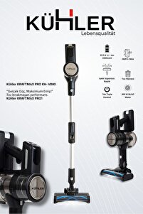 kühler Kraftmax Pro KH-V800 Kablosuz Turbo Fırçalı Katlanır Esnek