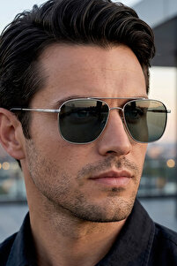 雪*様 ■ジャンク品■　メモリ　2 Daniel Klein Polarize - UV400 Korumalı Gümüş Yeşil Renk Orijinal