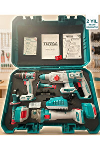 Total P20S Kömürsüz (Brushless) 3'lü Kombo Set - Hilti + Taşlama +