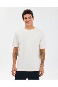Skechers M Relaxed Fıt T-Shirt Erkek Beyaz Tshirt S2610136-3855